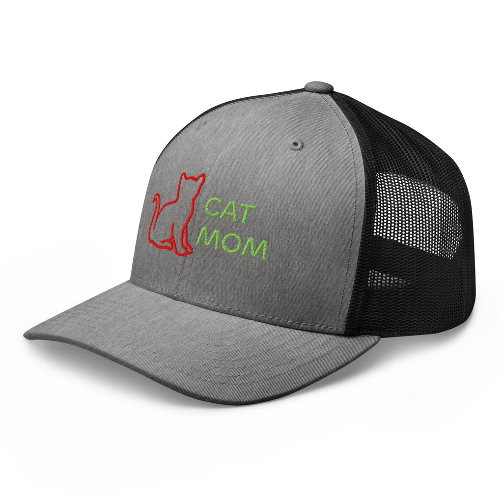 BaseCap zweifarbig heather-black front_ inks CatMom