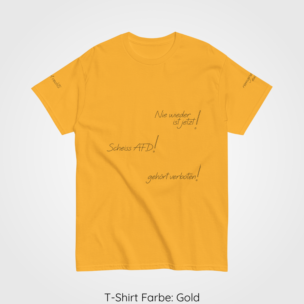 t-shirt Gold nie