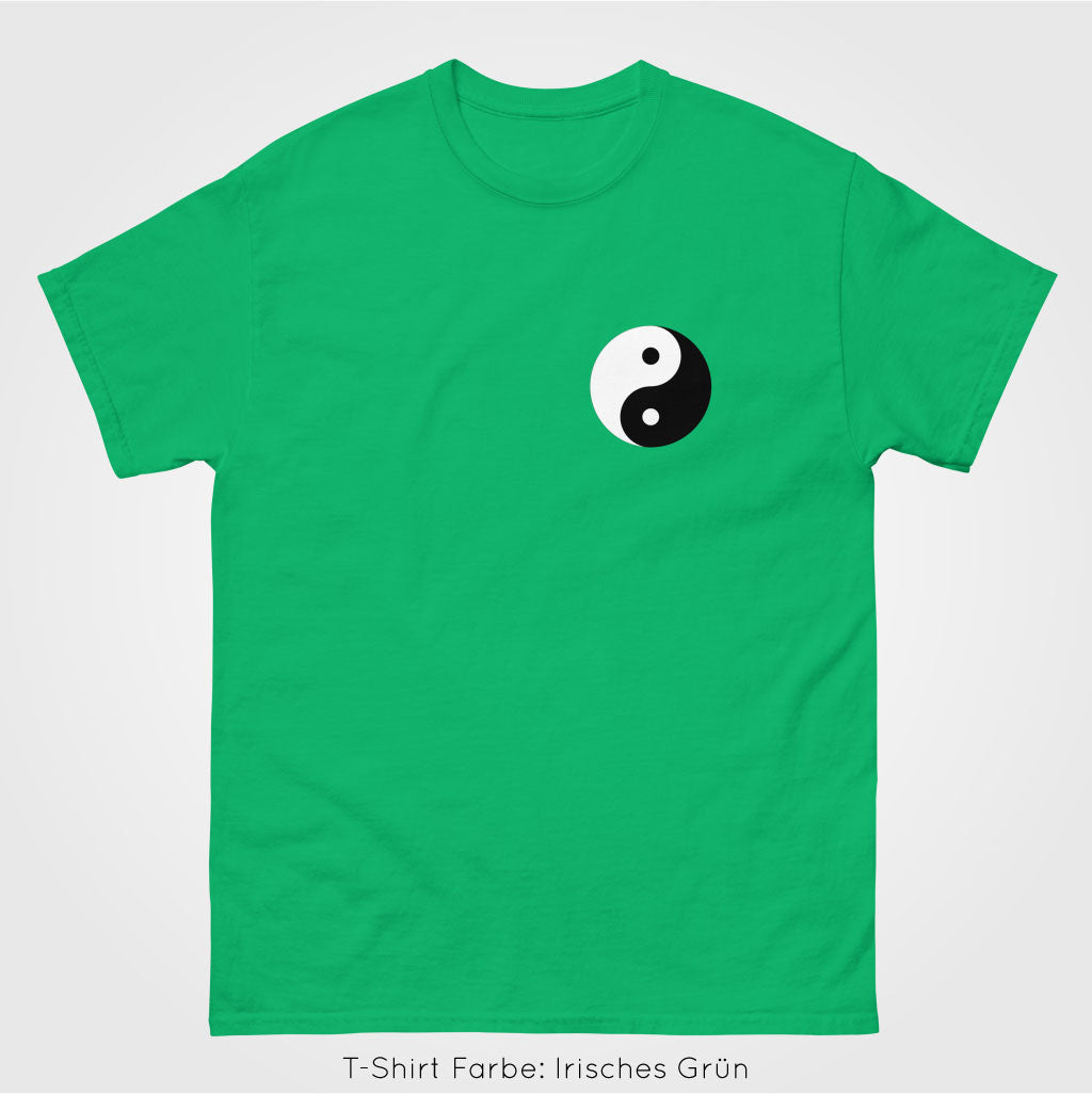 t-shirt Irisches-Gruen yingyang, Product mockup