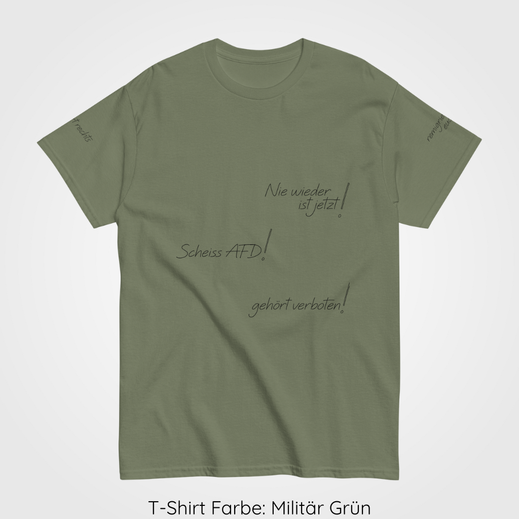 t-shirt Militaerisches-Gruen nie
