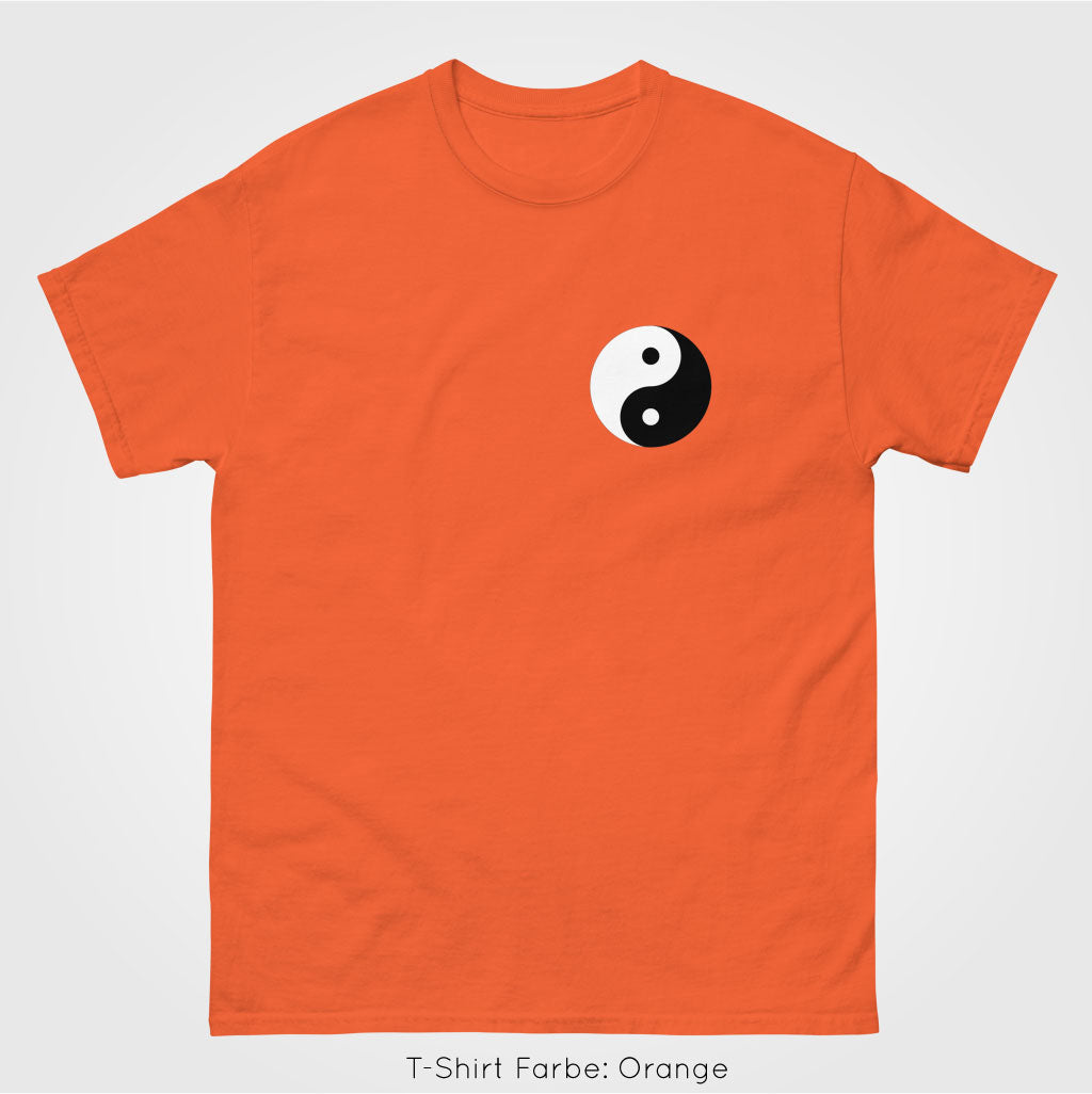 t-shirt Orange yingyang, Product mockup