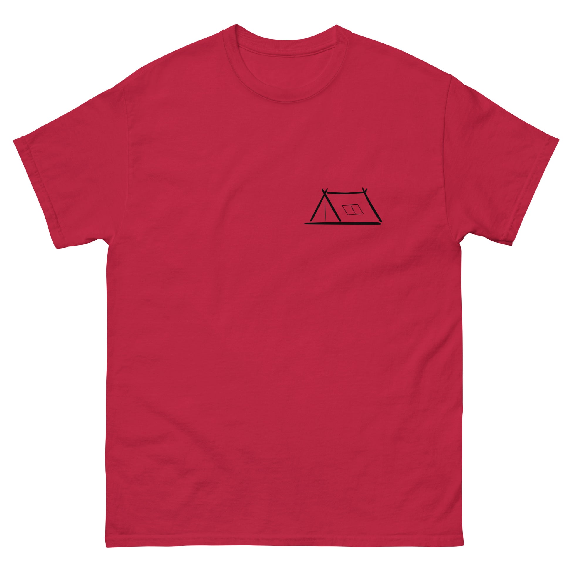 t-shirt cardinal Zelt, Product mockup