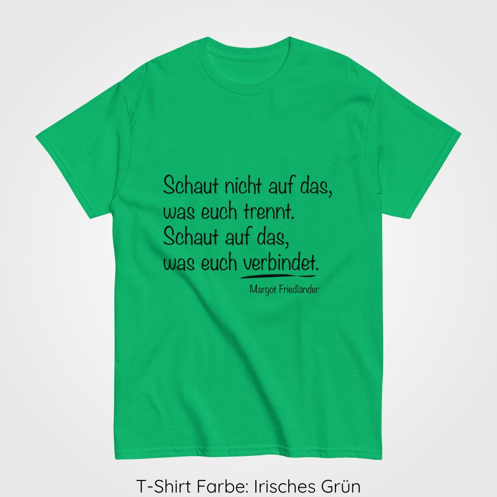 t-shirt irish-green Margot Friedländer, Product mockup