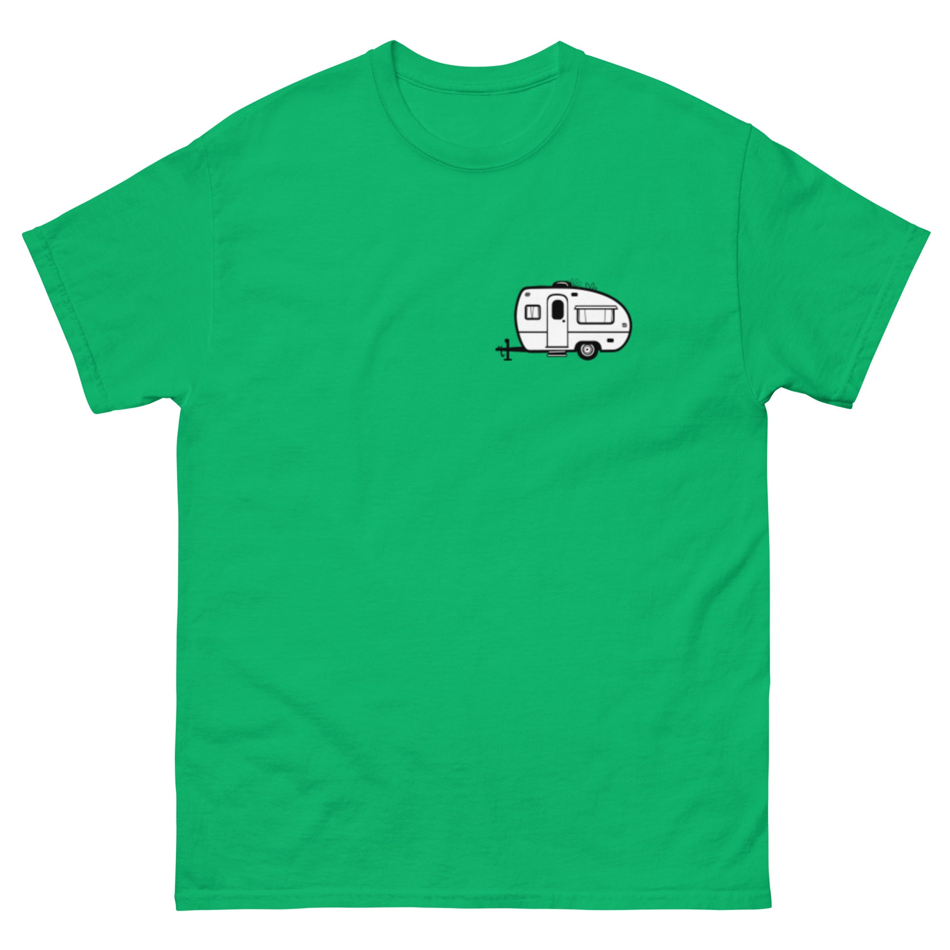 t-shirt irish-green Wohnwagen, Product mockup