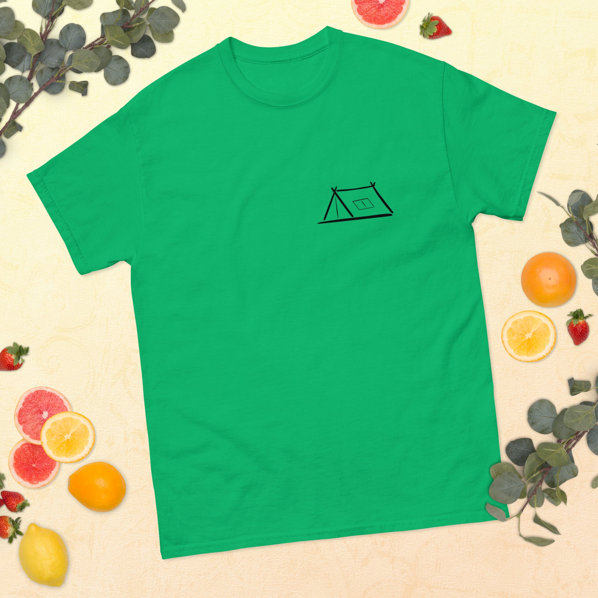 t-shirt irish-green Zelt, Product mockup